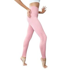 Spiritual Gangster Pink Sky Self Love Leggings XS High Rise Seamless
